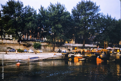 Vintage photo of Paris city scene © sashapritchard