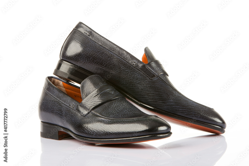 Man's shoes in studio for advertisement Man's shoes in studio for advertisement