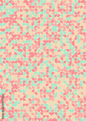 Abstract Geometric Pattern generative computational art illustration