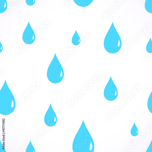 Rain. Seamless background, vector