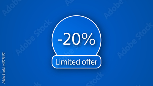 Blue limited offer banner
