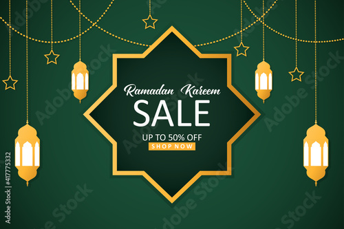 Ramadan sale, for banner islamic background. Vector illustration