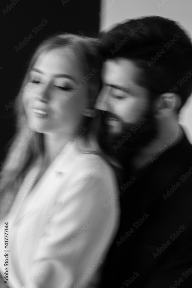 Foto de Formal dress code. Visiting event or ceremony. Couple ready for