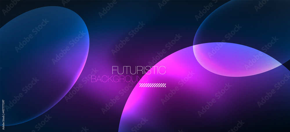 Neon ellipses abstract backgrounds. Shiny bright round shapes glowing in the dark. Vector futuristic illustrations for covers, banners, flyers and posters and other Neon ellipses abstract backgrounds. Shiny bright round shapes glowing in the dark. Vector futuristic illustrations for covers, banners, flyers and posters and other