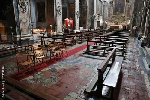 Napoli – Pavimento settecentesco della Chiesa dei Santi Filippo e Giacomo photo