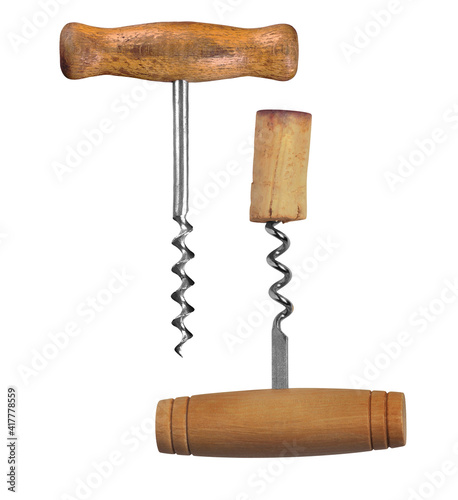Close up of Bottle Opener on white + clipping path