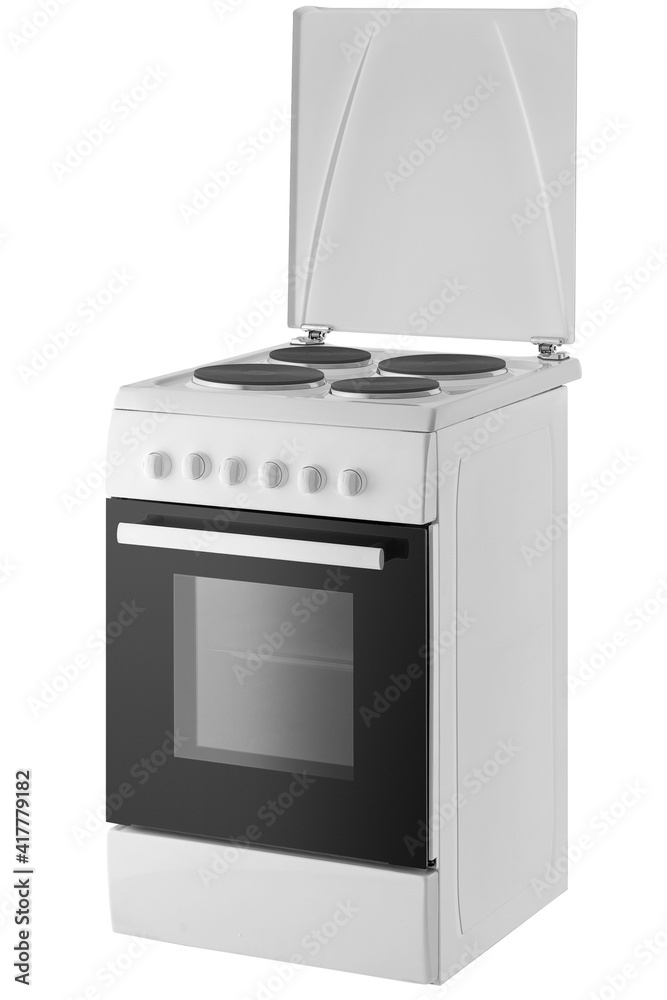 Electric cooker oven isolated on the white background Electric cooker oven isolated on the white background