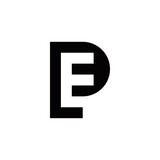 p e pe ep initial logo design vector template