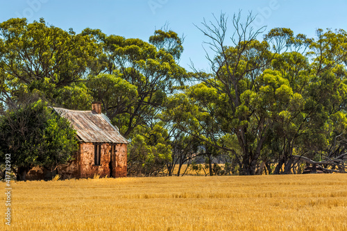 Obraz na płótnie An abandoned farmhouse in Western Australia w salonie