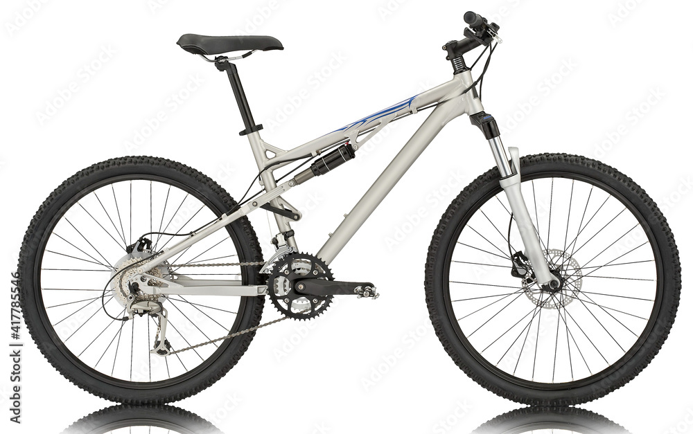 Sport silver bicycle