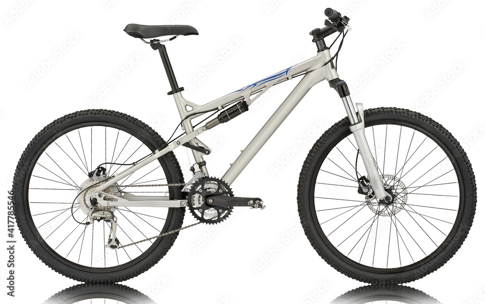 Fototapeta premium Sport silver bicycle