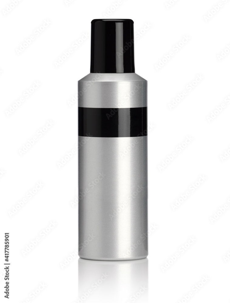Silver Spray isolated on white + Clipping Path Silver Spray isolated on white + Clipping Path