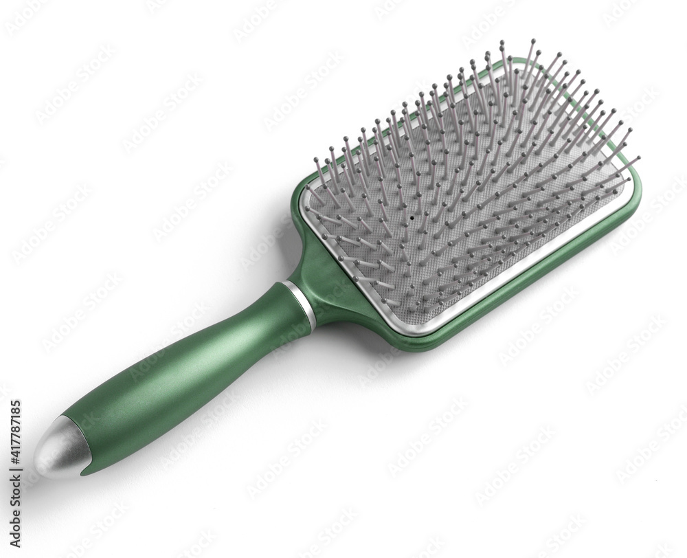 A hair brush isolated on white background A hair brush isolated on white background