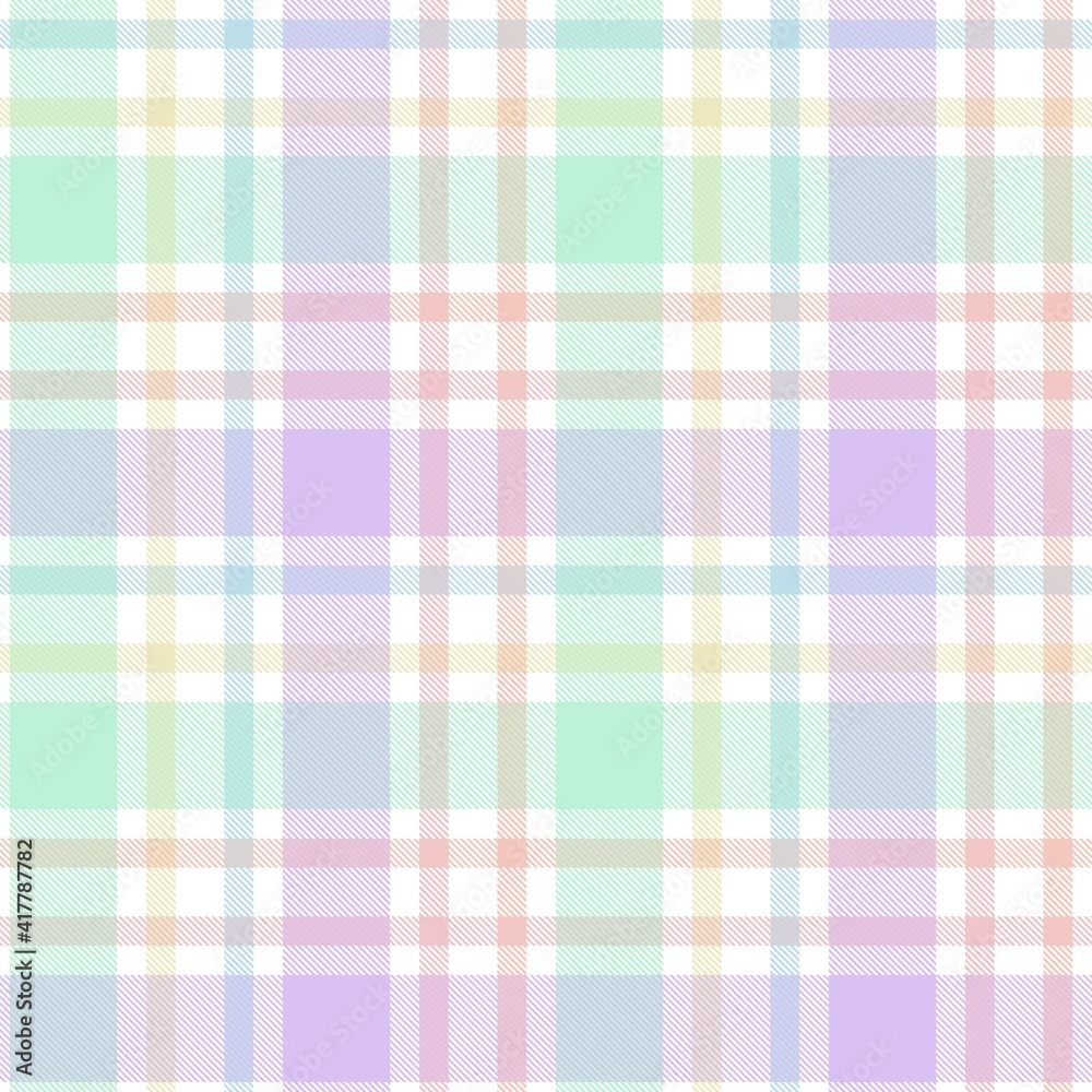 Rainbow Pastel Plaid textured Seamless Pattern Rainbow Pastel Plaid textured Seamless Pattern