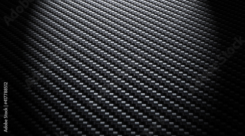 Carbon fiber background, black texture photo