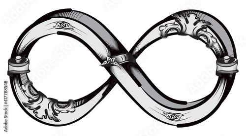 Decorative endless symbol