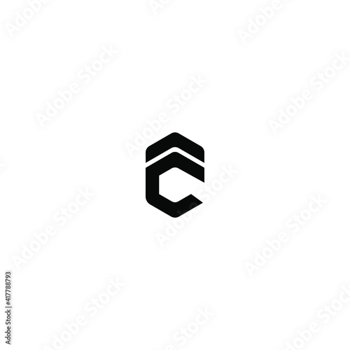 ct letter vector logo design