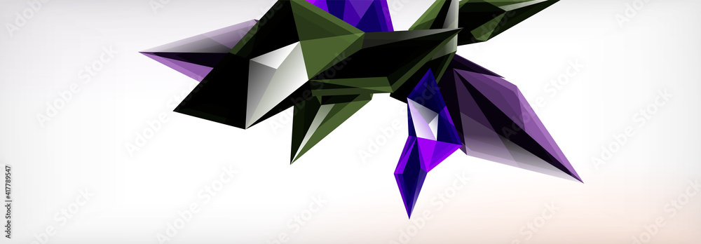 Vector 3d triangles and pyramids abstract background for business or technology presentations, internet posters or web brochure covers Vector 3d triangles and pyramids abstract background for business or technology presentations, internet posters or web brochure covers