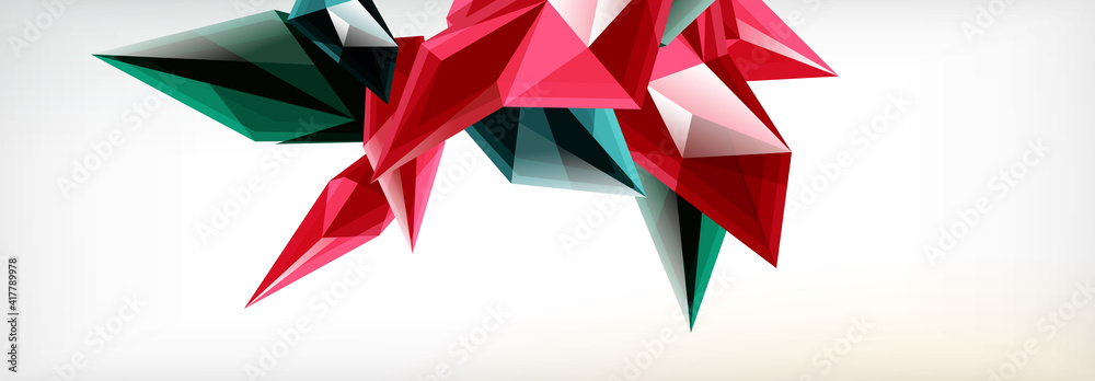 Vector 3d triangles and pyramids abstract background for business or technology presentations, internet posters or web brochure covers Vector 3d triangles and pyramids abstract background for business or technology presentations, internet posters or web brochure covers