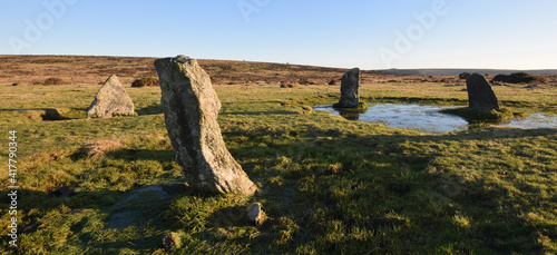 The Nine Stones Circle Bodmin Moor