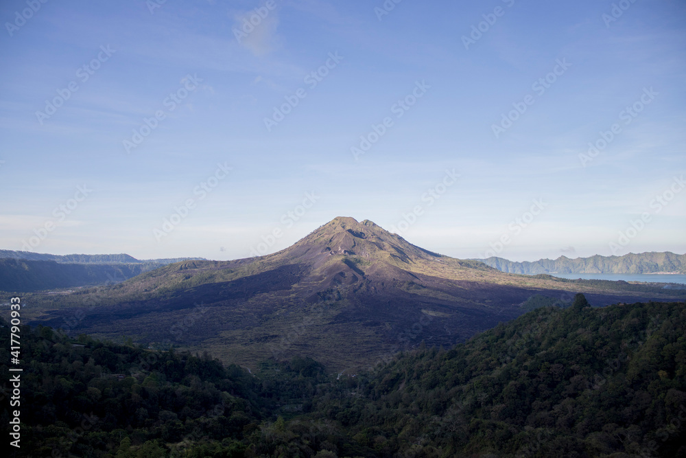 Breathtaking Mountain view from Mount Batur Bali Indonesia