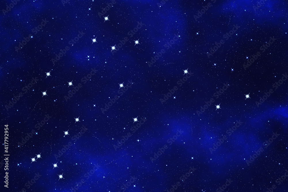 Star-field  background of zodiacal symbol 