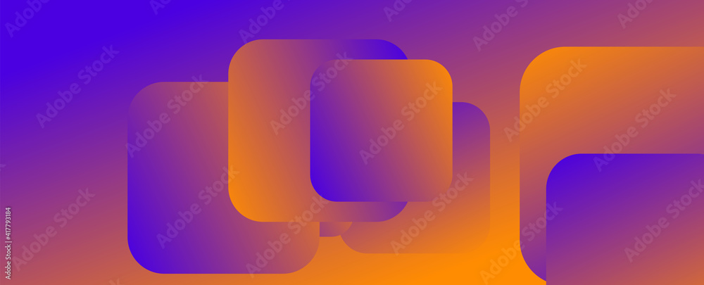Square shapes composition geometric abstract background. 3D shadow effects and fluid gradients. Modern overlapping forms Square shapes composition geometric abstract background. 3D shadow effects and fluid gradients. Modern overlapping forms