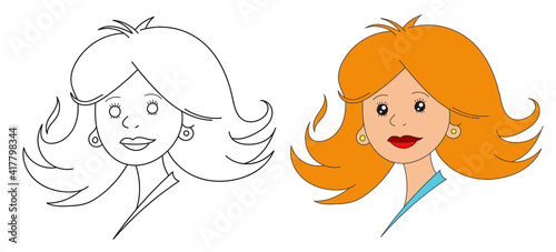 Jolie rousse