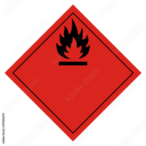 Flammable transport vector photo