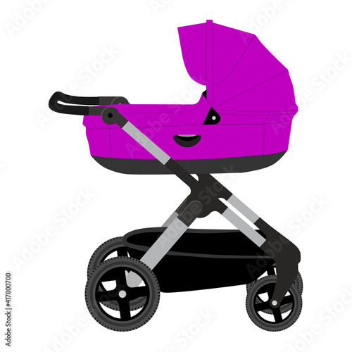 Blue baby stoller