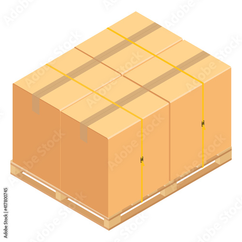 Boxes on pallet