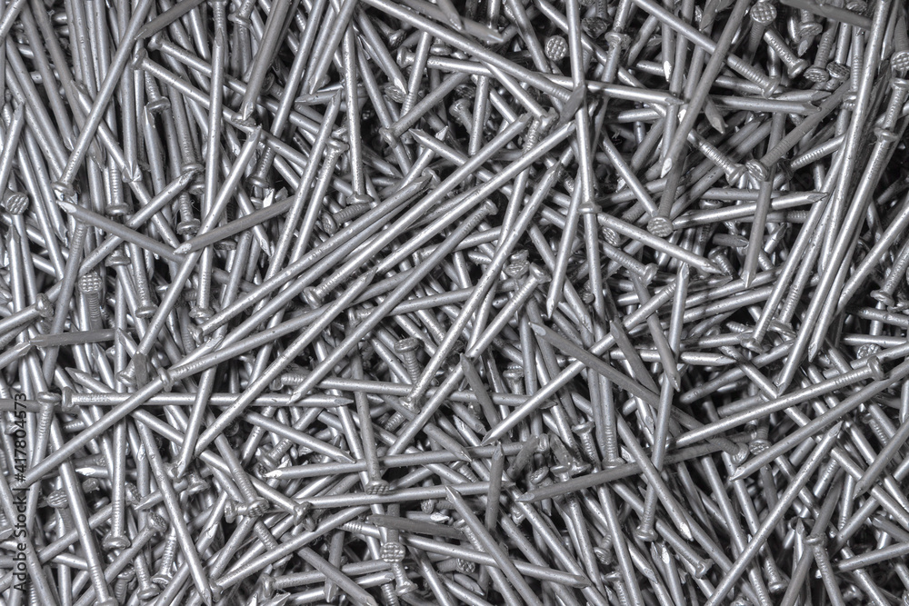 Metal Nails. Texture. Many new long iron nails. Background for wallpaper. Metal Nails. Texture. Many new long iron nails. Background for wallpaper.