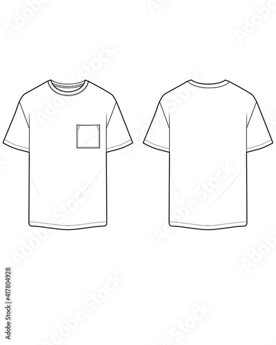 t shirt for man classic design with pocket