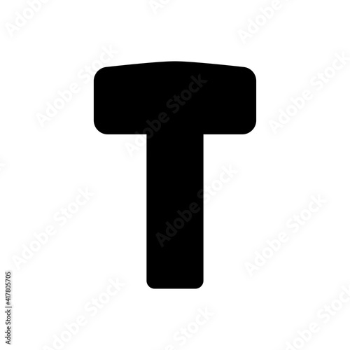 hammer icon solid style vector