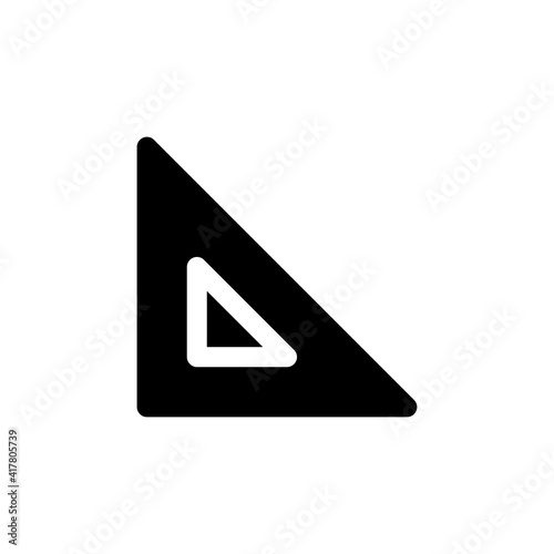 Free Download ruler icon solid style vector - GFXLoad