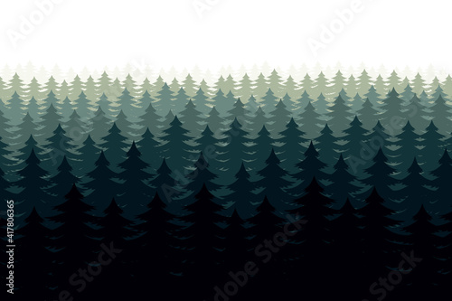 Forest landscape background vector design illustration  © Emil