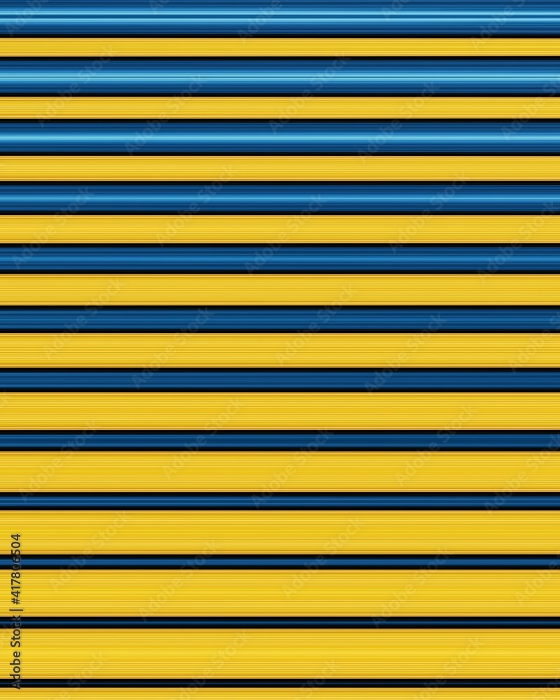 vivid blue and yellow stripes