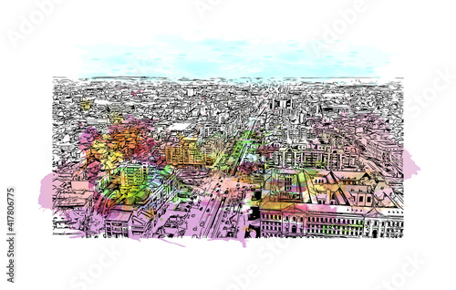 Foto Building view with landmark of Craiova is the
city in Romania