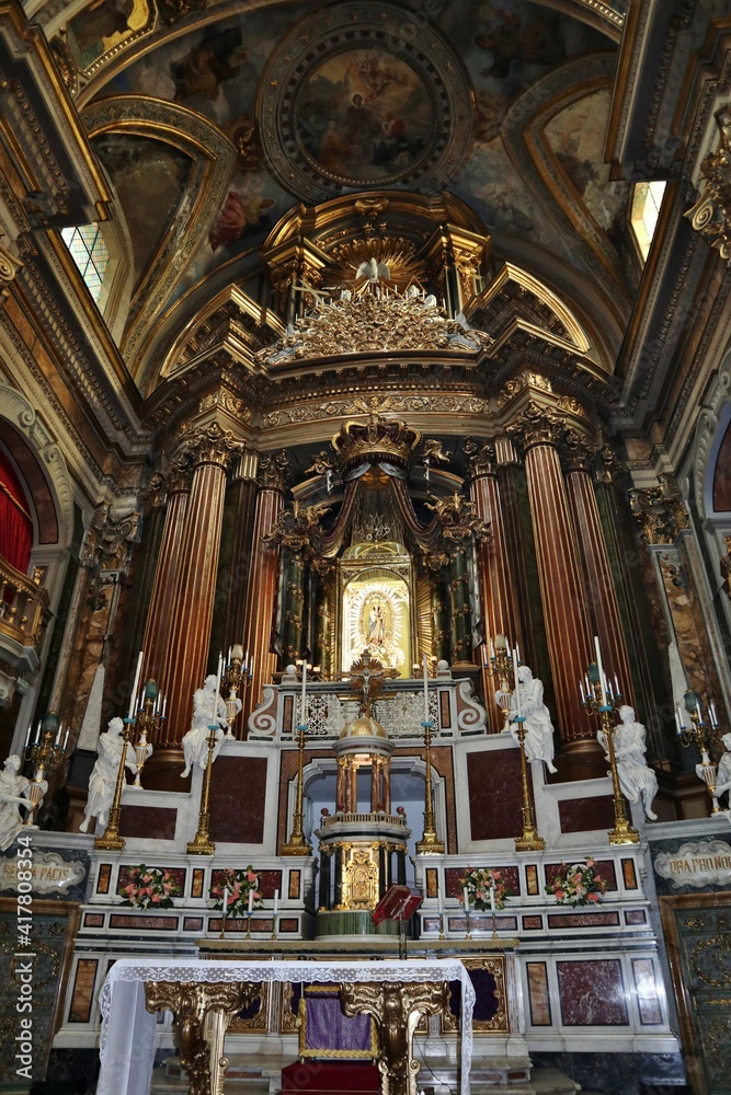 Obraz premium Napoli – Abside della Chiesa del Gesù Vecchio