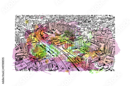 Canvas Print Building view with landmark of Craiova is the
city in Romania