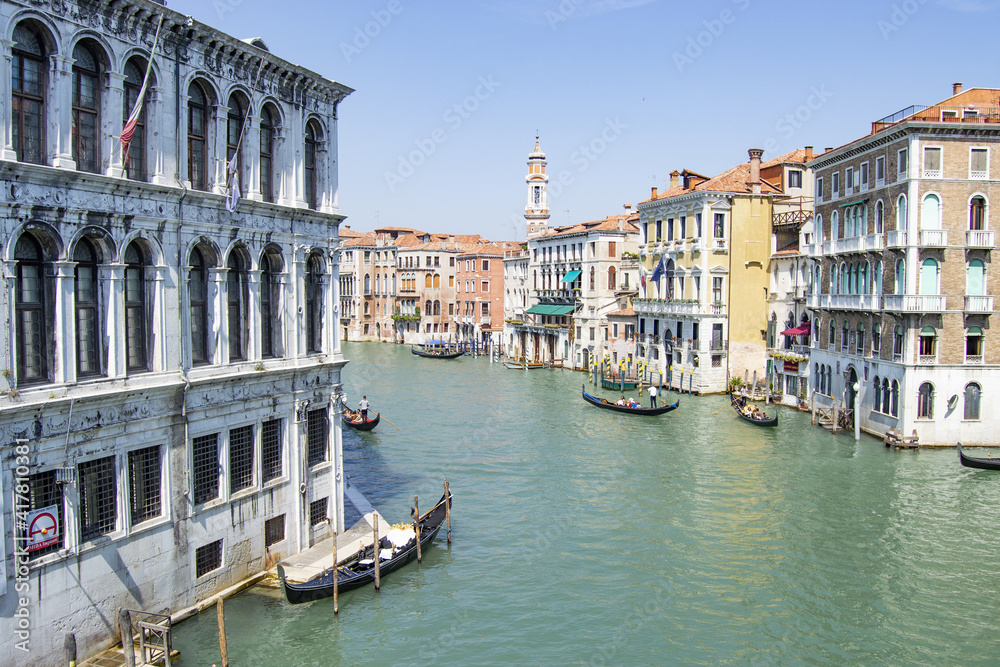Venice canals by day. Tourism in Italy.