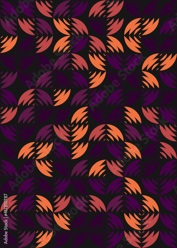 Abstract Geometric Pattern generative computational art illustration