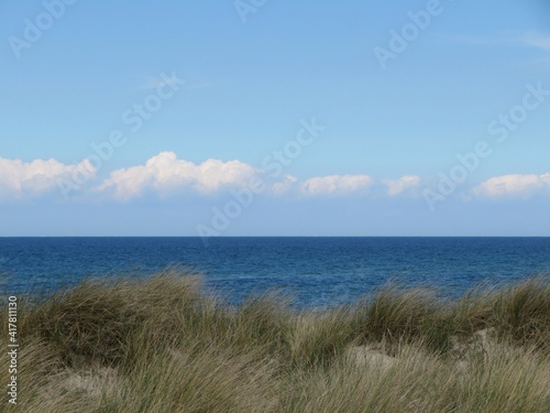 view of the baltic sea from the beach