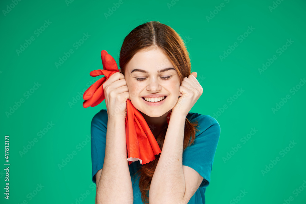 national cleaner with rubber gloves in hands lifestyle service national cleaner with rubber gloves in hands lifestyle service