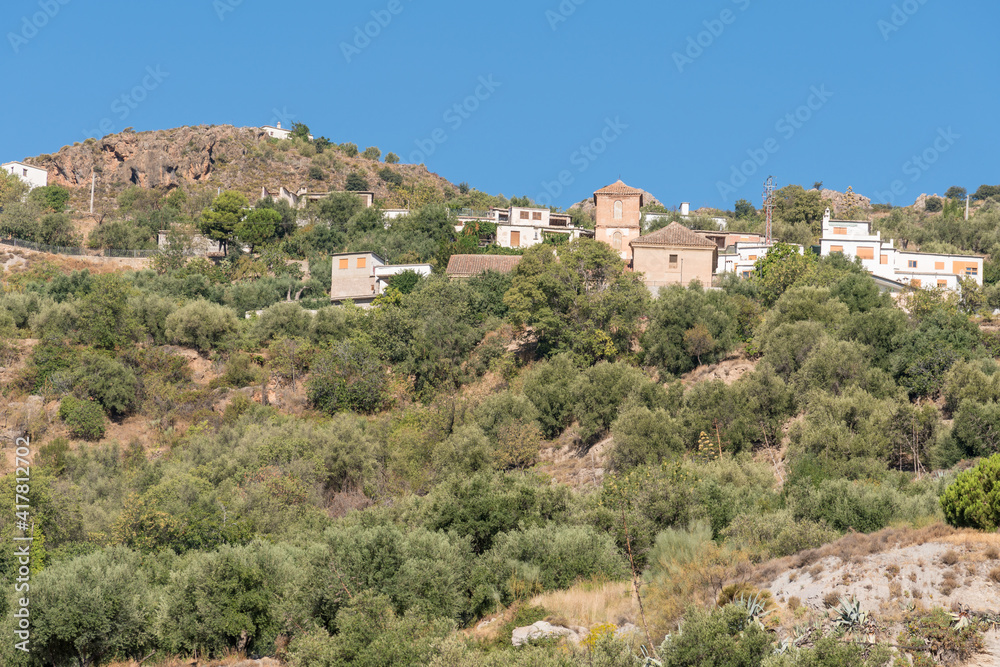 Village in southern Spain on a mountainside