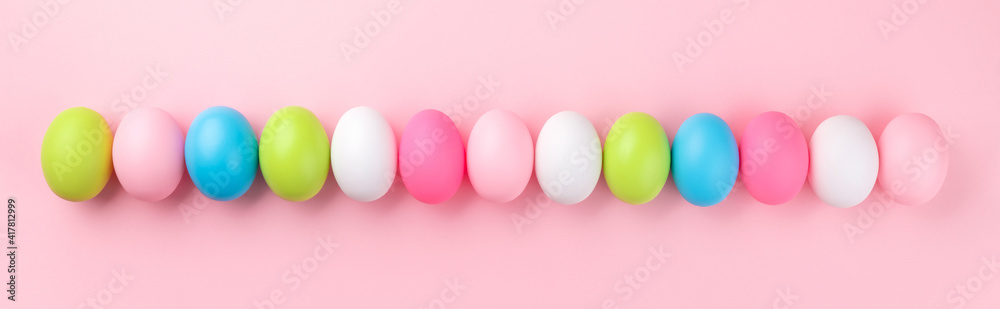set easter eggs panoramic