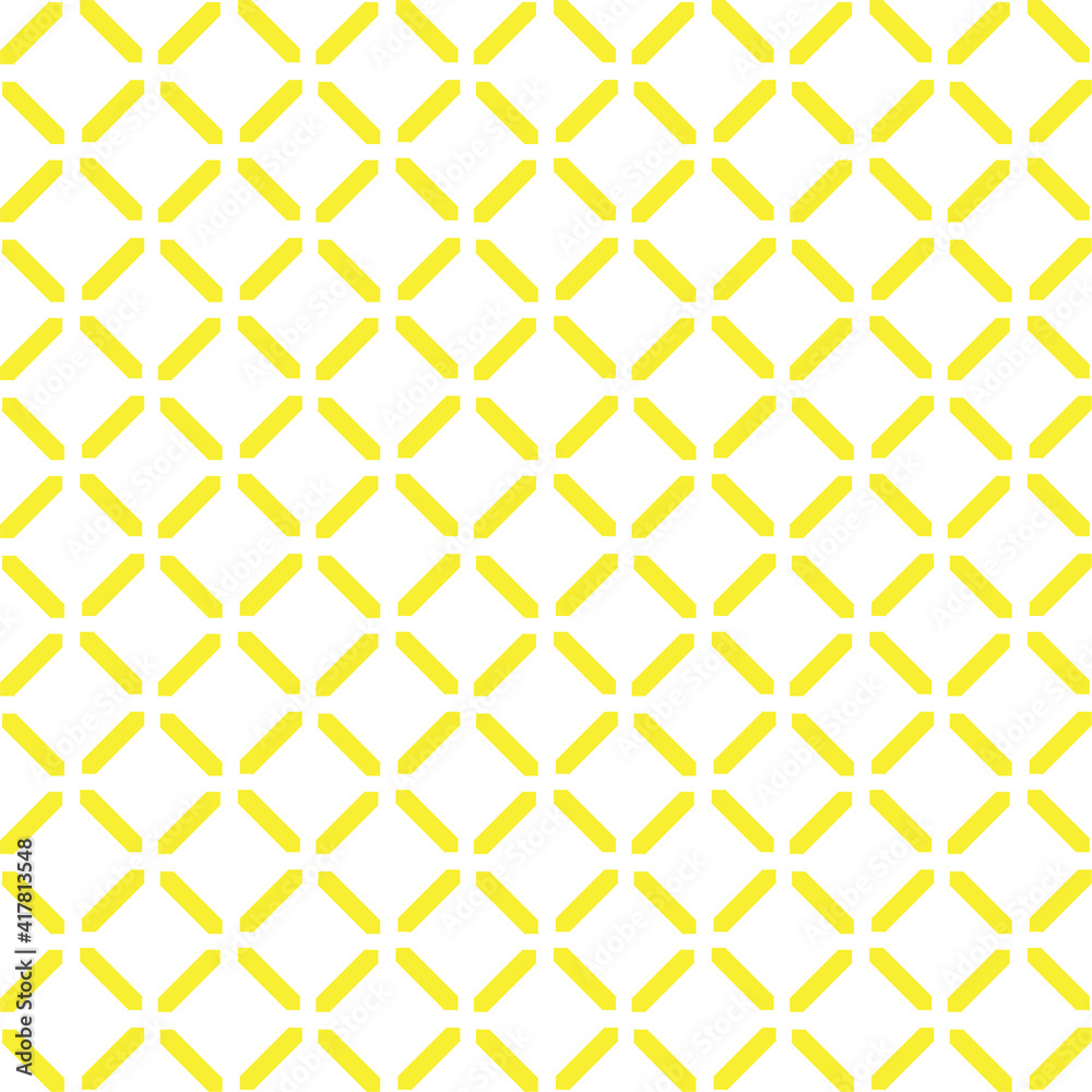 Abstract seamless pattern made with lines and shapes, striped yellow background, diagonals Abstract seamless pattern made with lines and shapes, striped yellow background, diagonals