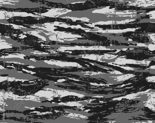 Urban camouflage seamless pattern. Tiger scratched texture.