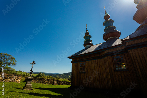 Orthodox church in Komańcza Bieszczady