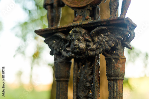 Fototapeta Naklejka Na Ścianę i Meble -  Old cemetery in Lupkow Poland